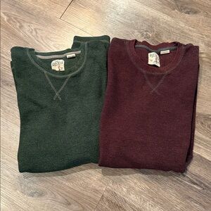 2-Pack Red Head Henley Long Sleeve Shirts Men’s Size 2XL